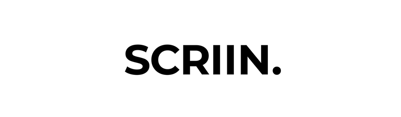 SCRIIN logotyp i svart