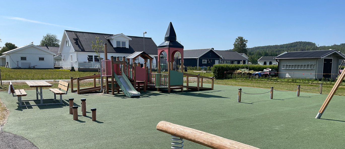Lekeplass Boligområde Vännäsby | tressutemiljø.no